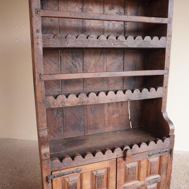 Scalloped Oak Cabinet For Sale - Image 4 of 16