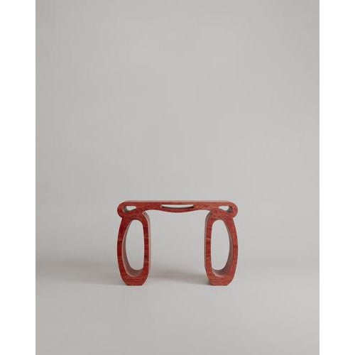 Travertino Rosso Marble Soie Console by Esther Knopfler For Sale - Image 4 of 18