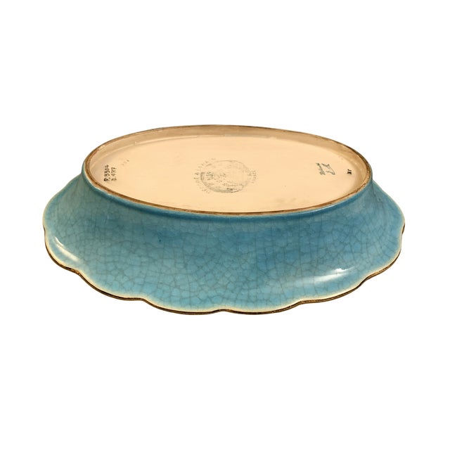 Oblong Earthenware Dish from Longwy, 1980s For Sale - Image 9 of 11