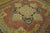 1920s Salmon Medallion Folk Art Antique American Hooked Rug 6'0" X 8'0" Handknotted Wool Carpet For Sale - Image 4 of 6