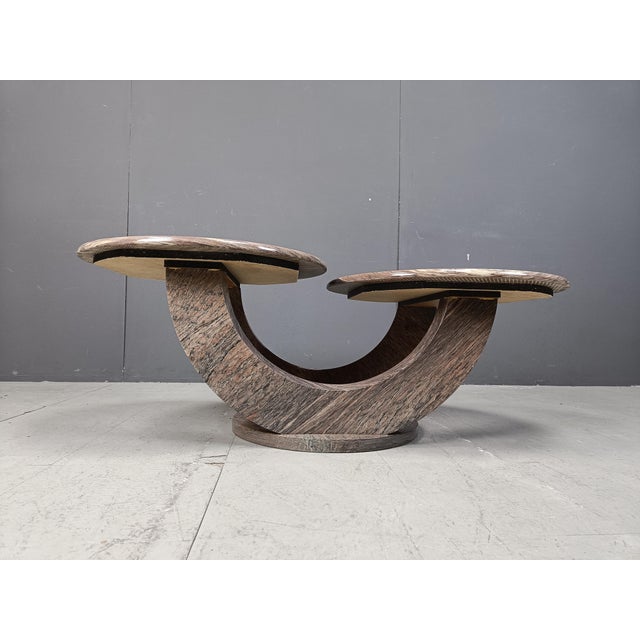 Vintage Two-Tier Marble Coffee Table, 1970s For Sale - Image 6 of 9