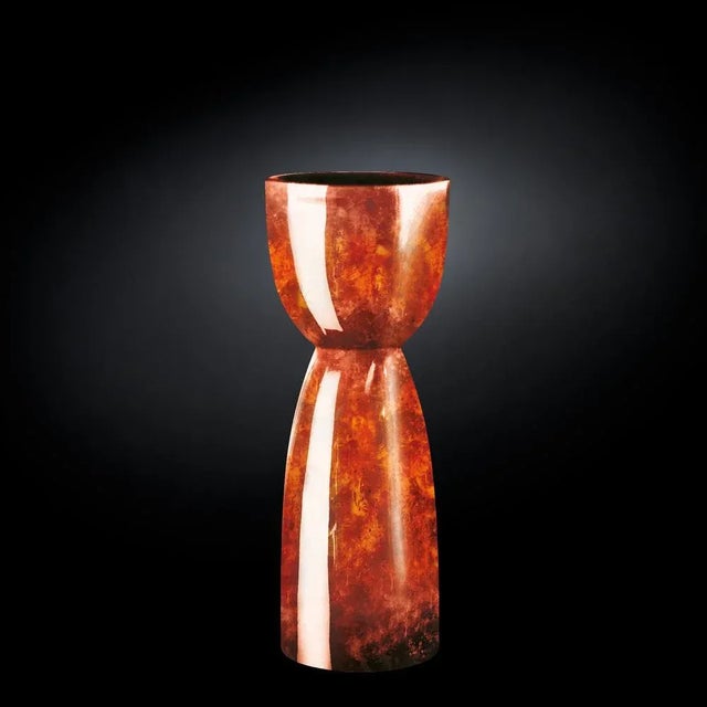 Italian Low-Density Polyethylene Doubleface Vase with Finitura Effetto Radica from VGnewtrend, in New conditions. Designed...