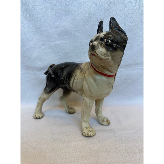 Hubley Manufacturing Company Large Cast Iron Hubley Boston Terrier For Sale - Image 4 of 11