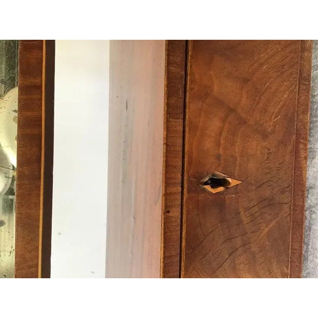 1880s Mahogany Shaving Mirror For Sale - Image 4 of 13