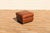 Art Deco Revival Distressed Brown Leather Club Chair & Ottoman, Circa 1980s For Sale - Image 17 of 18