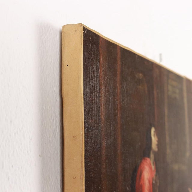 Italian Artist, Daniel in the Lions' Den, Oil on Canvas, Framed For Sale - Image 11 of 13