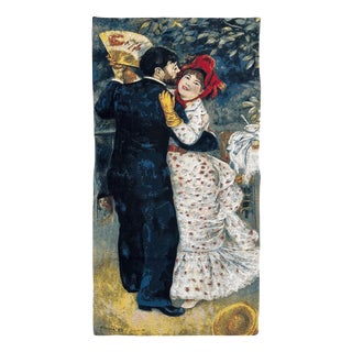 French Jacquard Tapestry with Dance in the Country Motif by A. Renoir, 2000s For Sale