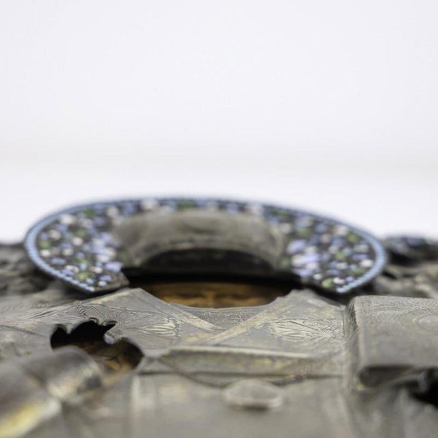 Icon of Saint Nicholas, 1865, Wood and Silver For Sale - Image 13 of 15