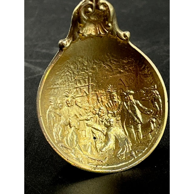 Metal Early 20th Century Sterling Silver Souvenir Spoon From London For Sale - Image 7 of 12