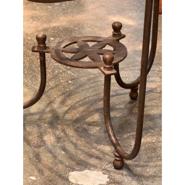 Mid 20th Century Mid 20th Century Wrought Iron Armillary Table For Sale - Image 5 of 9