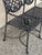 Early 21st Century Tuscan Mediterranean Style Cast Aluminum Garden Patio Settee Loveseat Bench For Sale - Image 5 of 9
