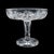 This is a vintage pedestal fruit bowl. An English, cut glass presentation display dish, dating to the mid 20th century,...