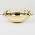 Contemporary Large Gilded Brass Centerpiece Bowl With Stag Heads Handles For Sale - Image 3 of 8