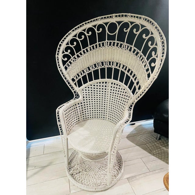 Late 20th Century Emmanuel Peacock Cane Chair For Sale - Image 10 of 11