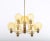 Brass and Glass Chandelier, Sweden, 1960s For Sale - Image 4 of 10