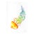 Rainbowland Jellyfish I - Original Colorful Abstract Jellyfish Watercolor Painting For Sale