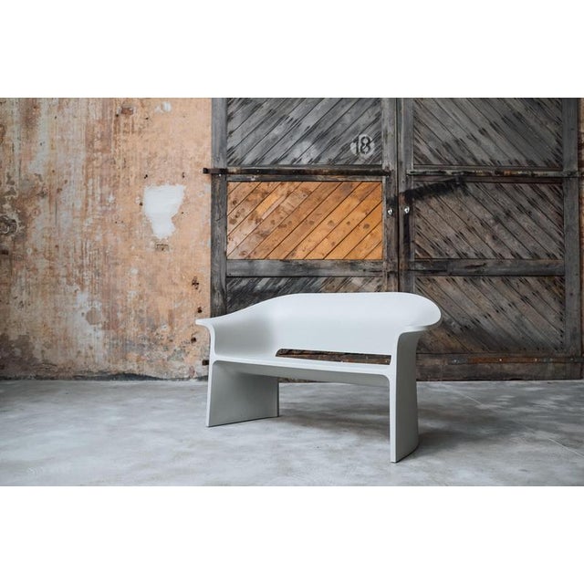Armstrong 2020 polyethylene bench by loope dimensions: d 143 x w 56 x h 75 cm. Materials: recycled polyethylene
