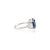 Not Yet Made - Made To Order 8.55 Carat Blue Sapphire and Diamond Three Stone 18k Gold Ring Size 5 For Sale - Image 5 of 12