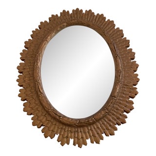 Antique Starburst Sunburst Mirror For Sale