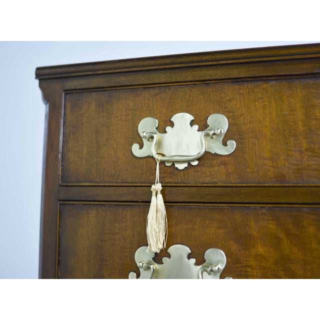 1960s Chippendale Style Mahogany Chest by Kittinger of Buffalo New York For Sale - Image 9 of 14