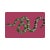 2020s Serpent Raspberry Vegan Leather Rectangle Placemat, Set of 4 For Sale - Image 5 of 5