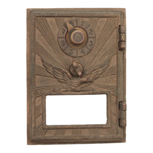 Vintage Bronze u.s. Post Office Combination Box Door