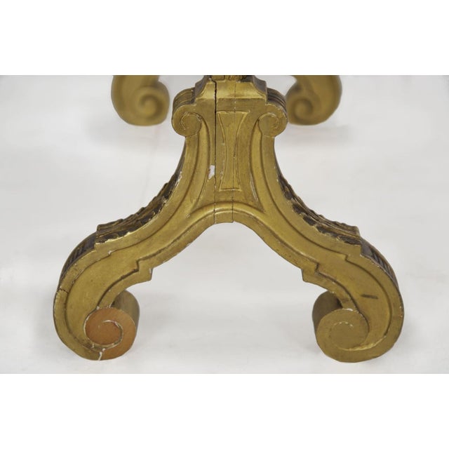 French Louis XVI Style Carved Giltwood Fire Screen C. 1900 For Sale - Image 13 of 17
