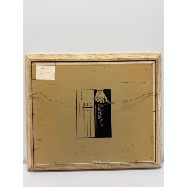 Wood Vintage Oil Painting by Geraldine Alloway, "Grandma's Churn" For Sale - Image 7 of 10