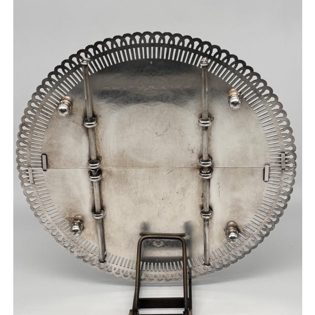 Early 20th Century Weidlich Brothers Silver Plated Expanding Trivet For Sale In New York - Image 6 of 10