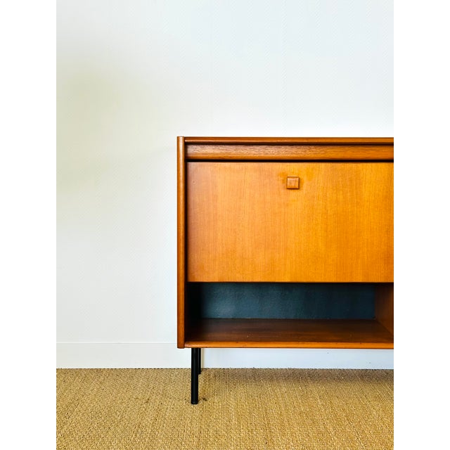Tall Scandinavian Teak Sideboard, 1960s For Sale - Image 6 of 18