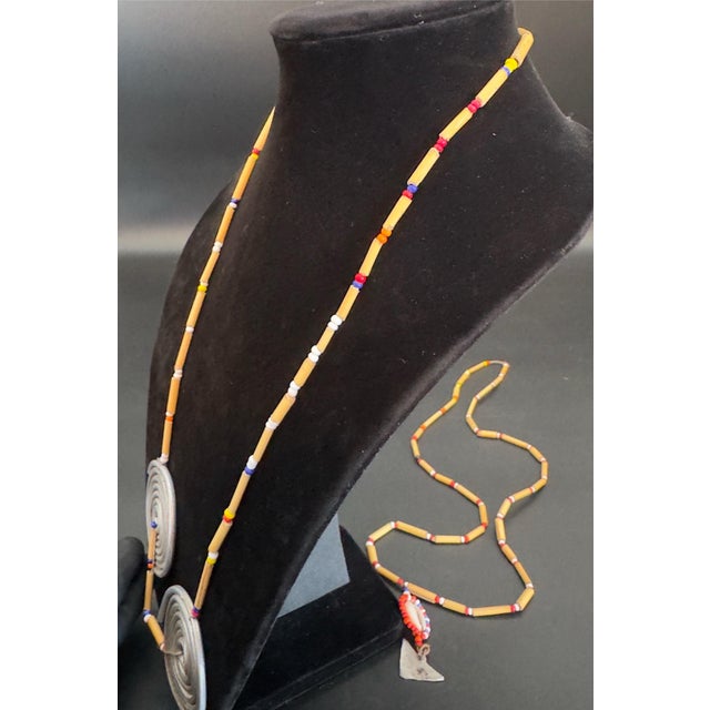 1970s 1970s Traditional Masai Surutia Wedding Necklace Set, 2 Pieces For Sale - Image 5 of 14