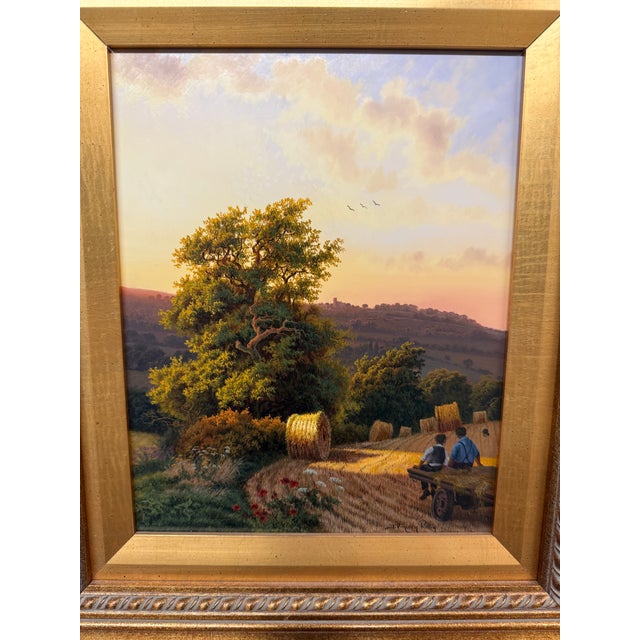 Daniel Van Der Putten "After the Harvest" Oil Painting, Signed For Sale - Image 11 of 12
