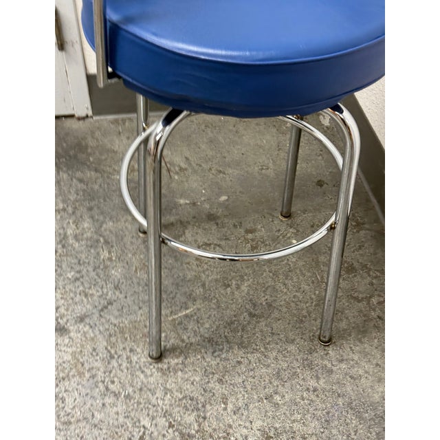 Circa 1970's Le Corbusier Style Bar Stool For Sale - Image 10 of 12