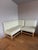 Custom Banquette in 2 Pieces. Upholstered in Schumacher's Brimfield fabric with white oak legs. Never used. Brand new....