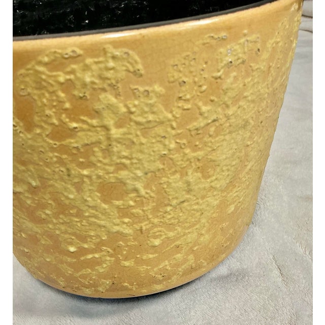 Vintage Mid-Century Modern Atomic Age Plant Stand With Ceramic Pottery, Circa 50s For Sale - Image 10 of 12