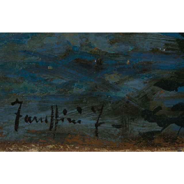 Federico Faruffini, Venetian Landscape, 1800s, Oil on Canvas For Sale - Image 3 of 8