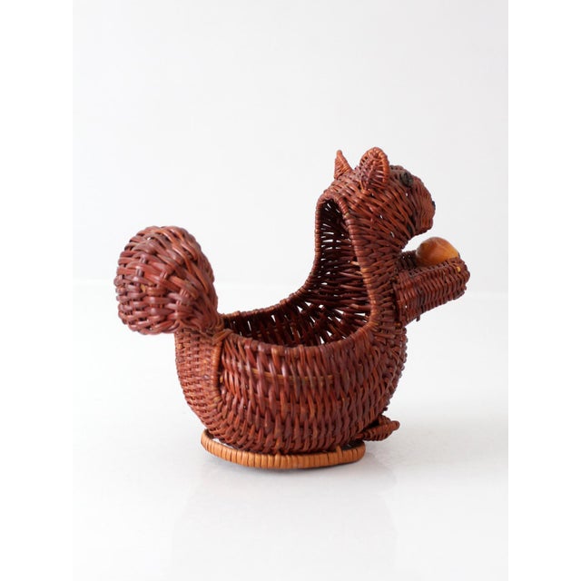 Vintage Wicker Squirrel Basket For Sale - Image 12 of 13
