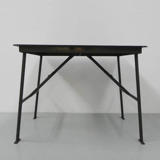 Industrial Folding Table in Steel, 1950s For Sale - Image 14 of 18