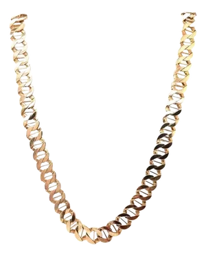 14 Karat Yellow Gold Fancy Link Necklace