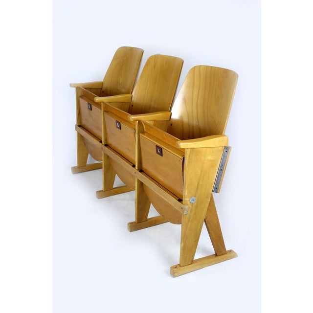 Vintage Cinema Chairs from Ton, 1960s, Set of 7 For Sale - Image 14 of 18
