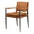 Mid-Century Modern Style Contemporary Leather Armchair For Sale