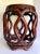 Brown Mid 20th Century Chinese Asian Hardwood Carved Drum Stool For Sale - Image 8 of 11