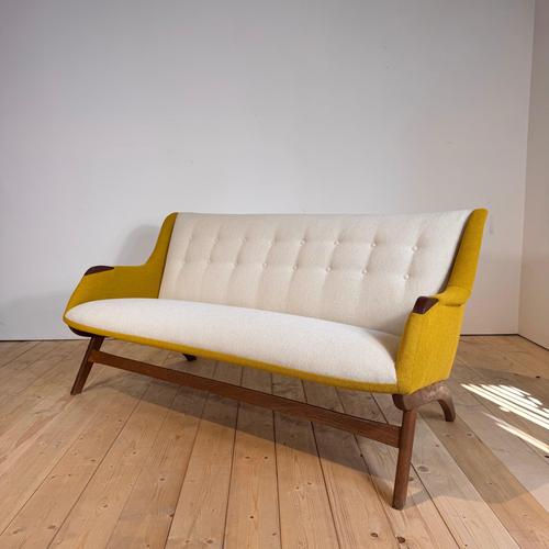 Vintage Three-Seater Teak Sofa, 1960s For Sale - Image 5 of 11