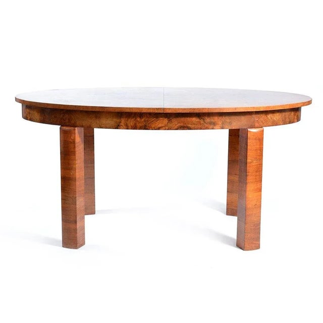 Large Art Deco Extendable Dining Table, 1930s For Sale - Image 12 of 12