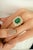 Command attention with this show-stopping 14K gold emerald and diamond cocktail ring, featuring a breathtaking 4.83 carat...