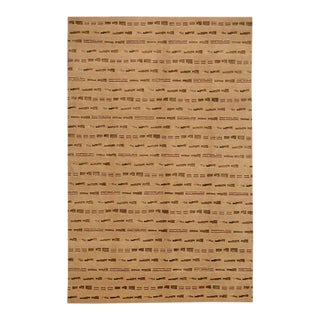 Handwoven Scandinavian Style Area Rug 6'0" X 9'0" For Sale