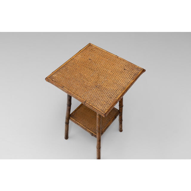 Vintage Bamboo Table, 1920 For Sale - Image 6 of 9