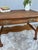 Beautiful Victorian tiger oak antique table. One long drawer with original pulls, dovetail joinery and lovely carved lower...
