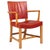 Red Chair in Elm and Leather by Kaare Klint for Rud Rasmussen, 1960s For Sale - Image 6 of 6