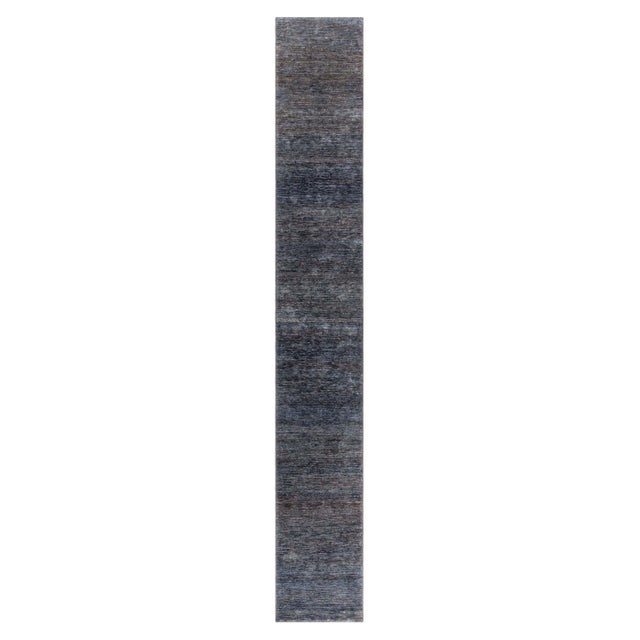 Modern Hand-Knotted Hemp Runner by Doris Leslie Blau For Sale